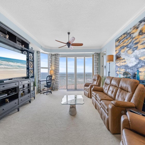 Living Room with Spectacular Ocean Views