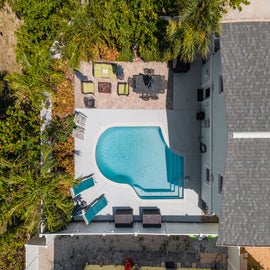 Aerial View of Stunning Private Pool