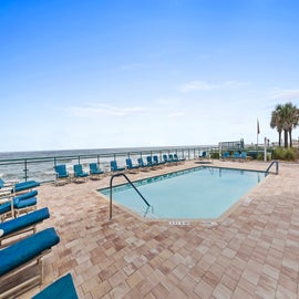 Beachfront pool