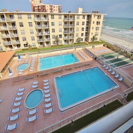 Pool view from balcony