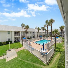 Pool view from balcony